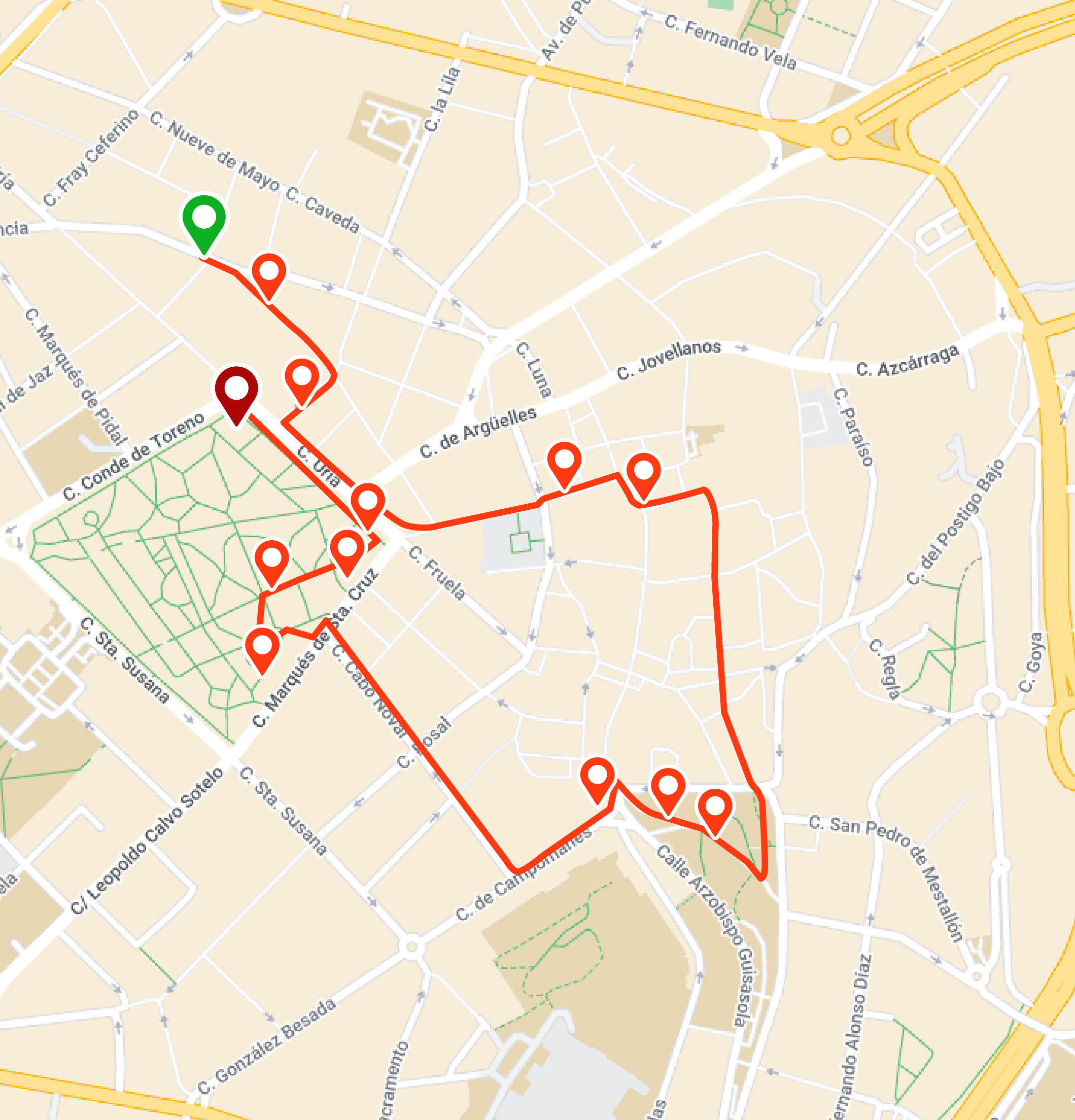 mapa ruta personalidades